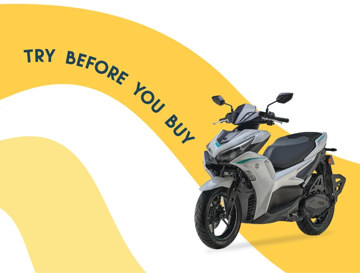 Yamaha Aerox E — Try Before You Buy